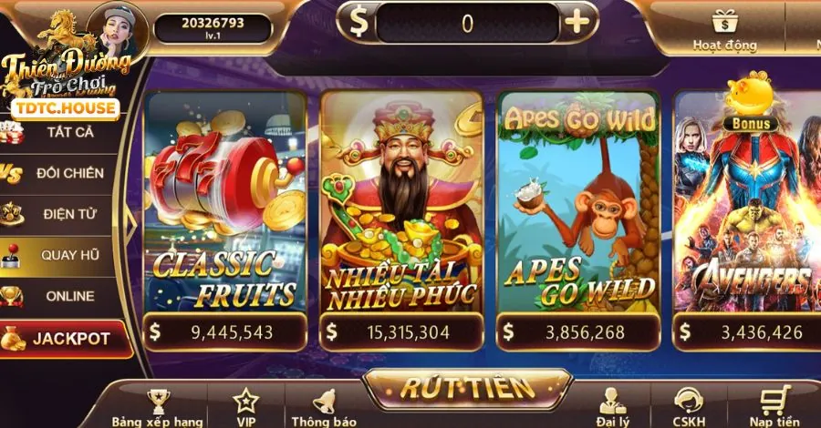 Giao diện cá cược trực tiếp TF88 Info
